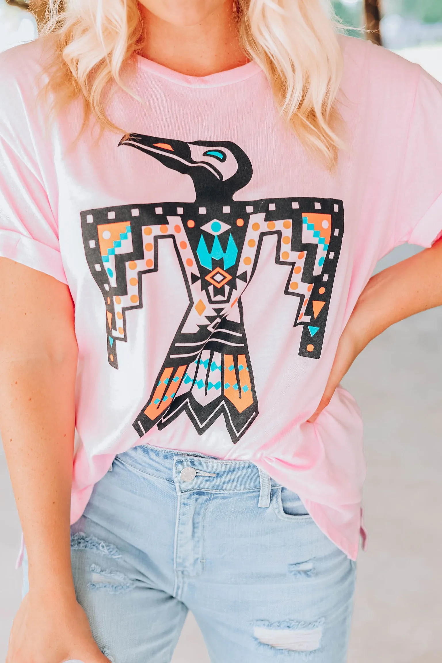 Thunderbird Graphic Tee - Pink