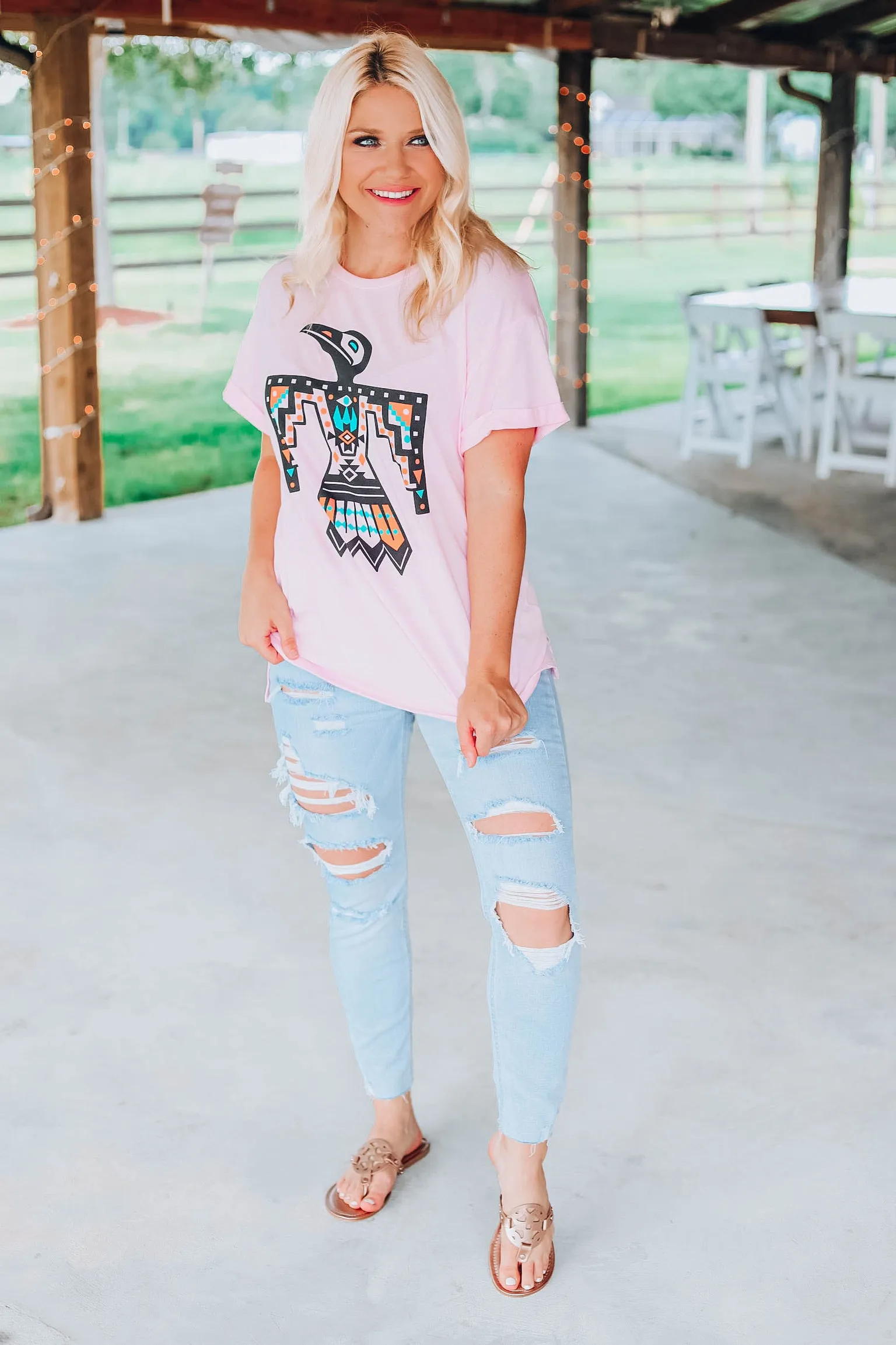 Thunderbird Graphic Tee - Pink