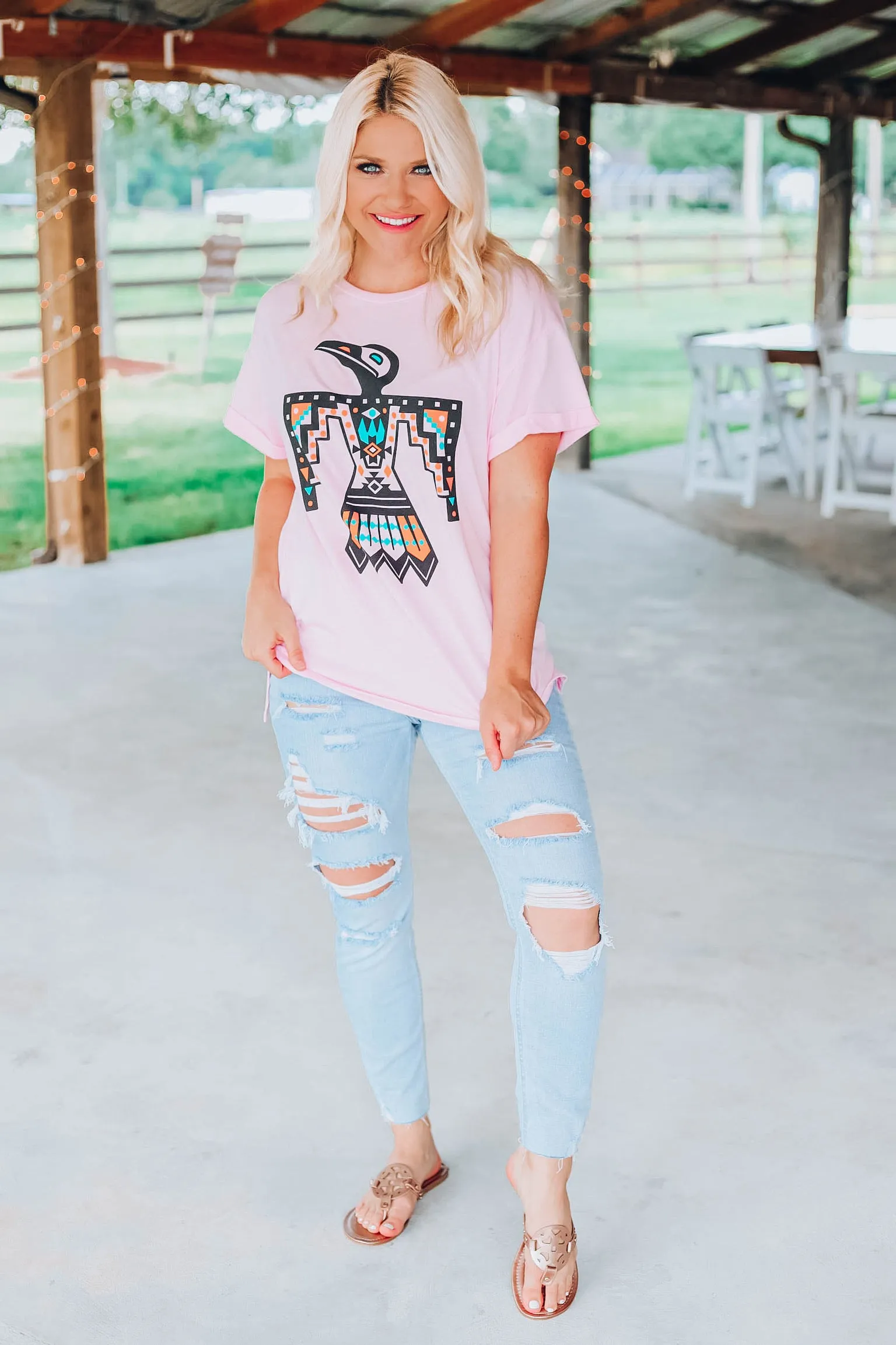 Thunderbird Graphic Tee - Pink