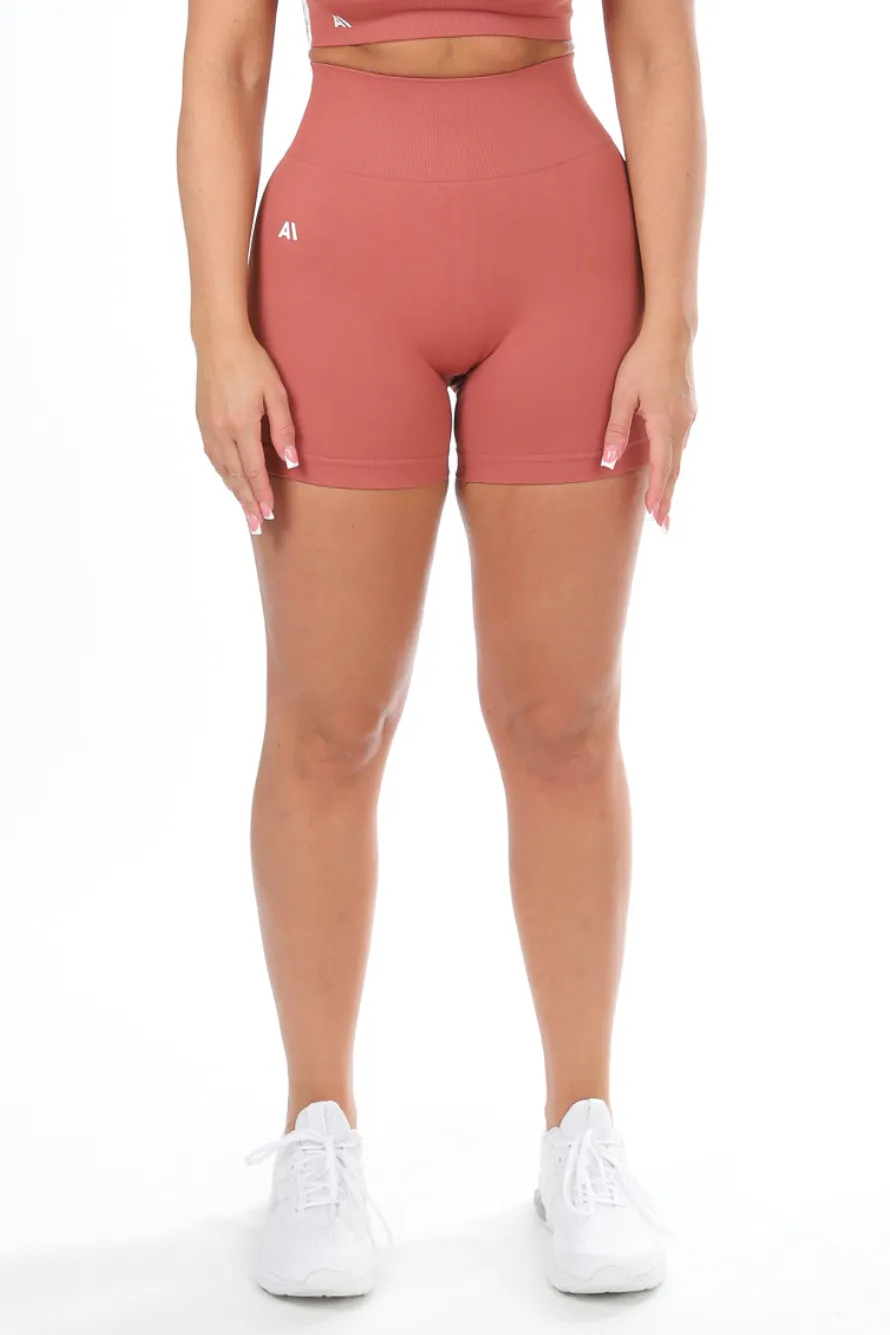 Tia Scrunchbum Shorts Tan