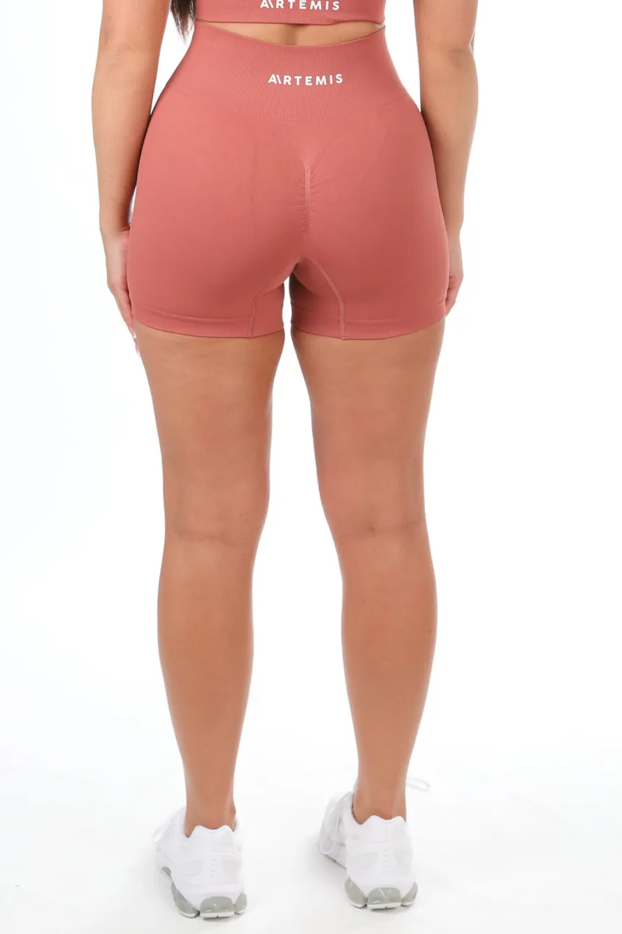 Tia Scrunchbum Shorts Tan
