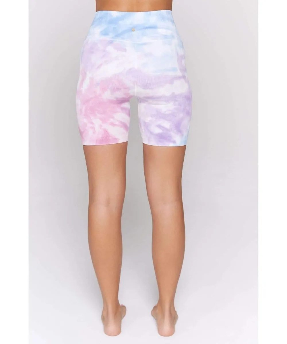 Tie Dye Biker Short Pastel Swirl