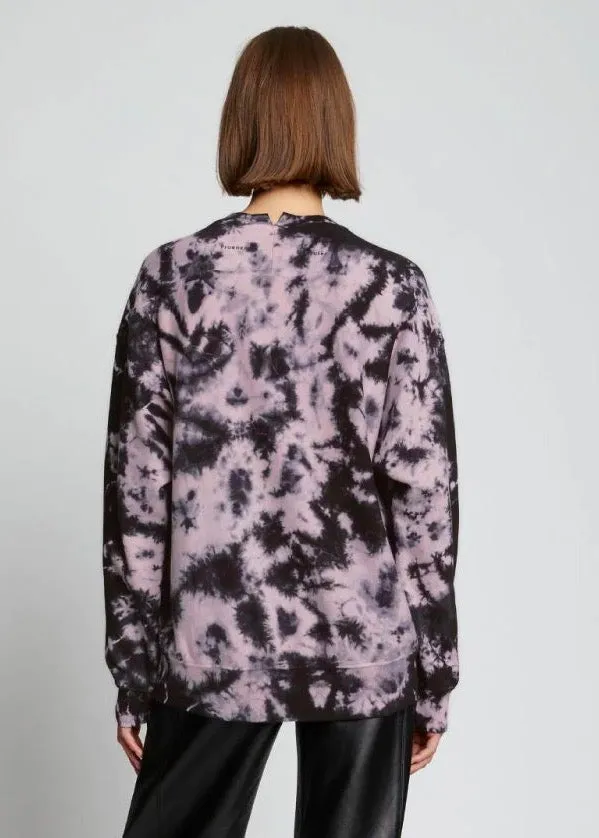 Tie Dye Sweatshirt (Blush/Black)