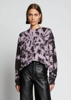 Tie Dye Sweatshirt (Blush/Black)