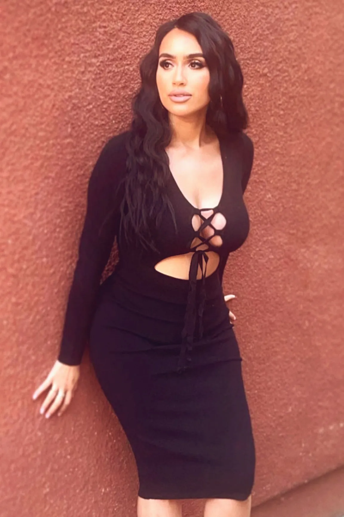TIED UP DRESS | BLACK