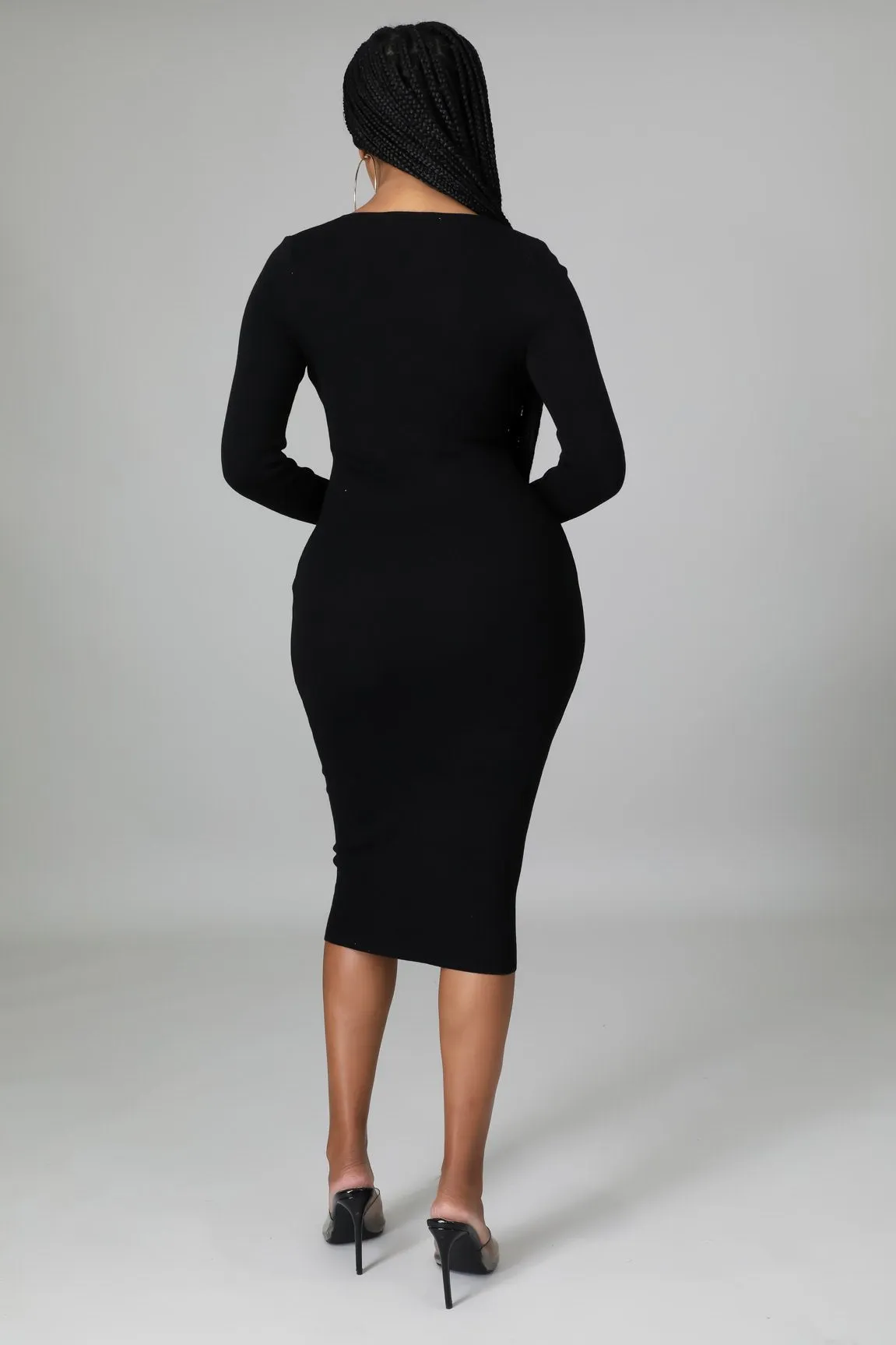 TIED UP DRESS | BLACK