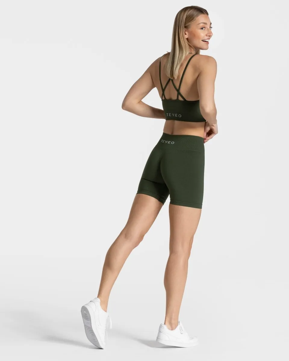 Timeless Scrunch Short "Khaki"