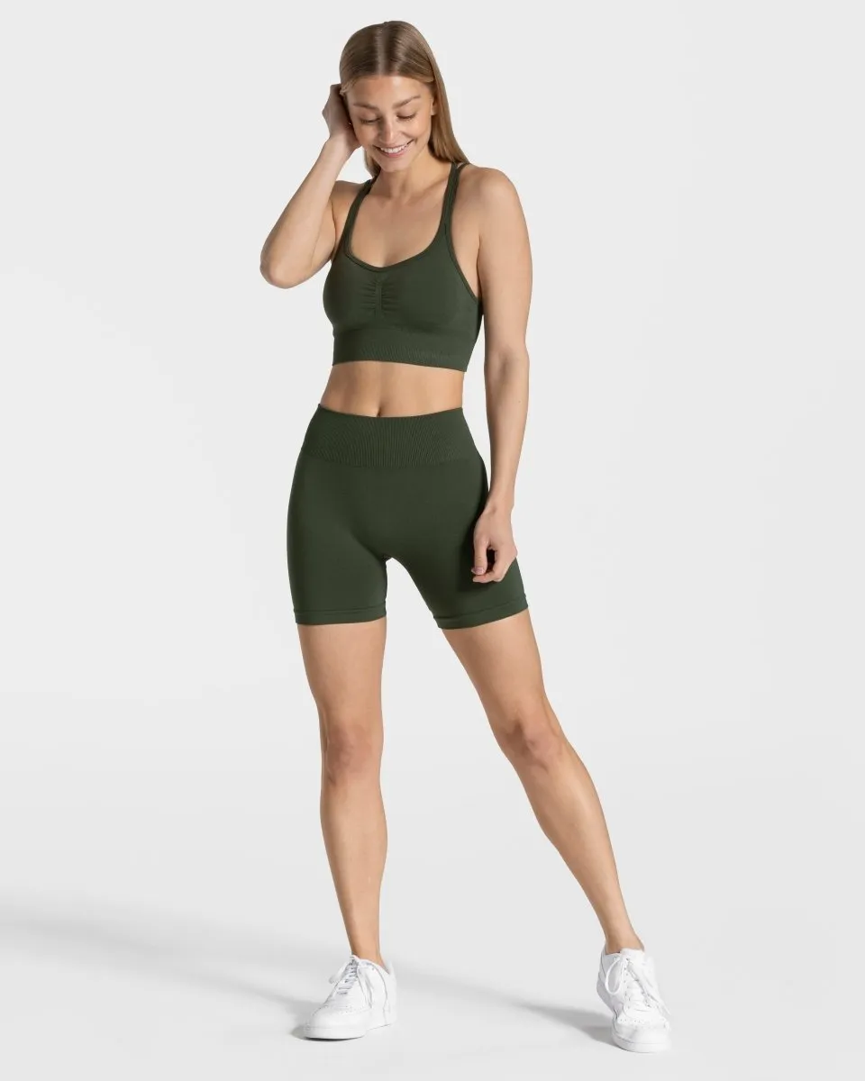 Timeless Scrunch Short "Khaki"