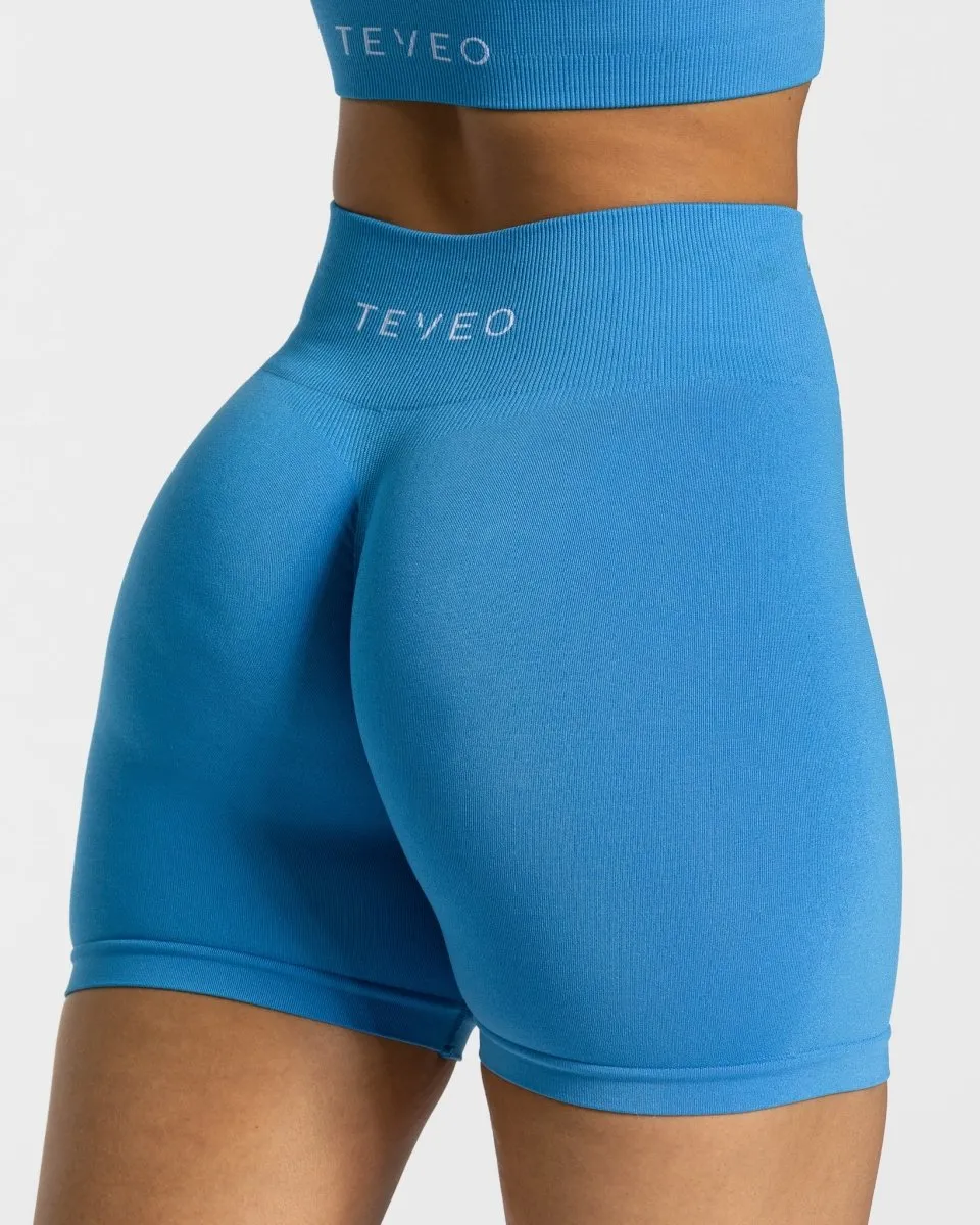 Timeless Scrunch Short "Sommerblau"
