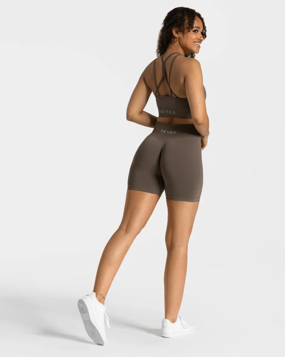 Timeless Scrunch Short "Taupe"