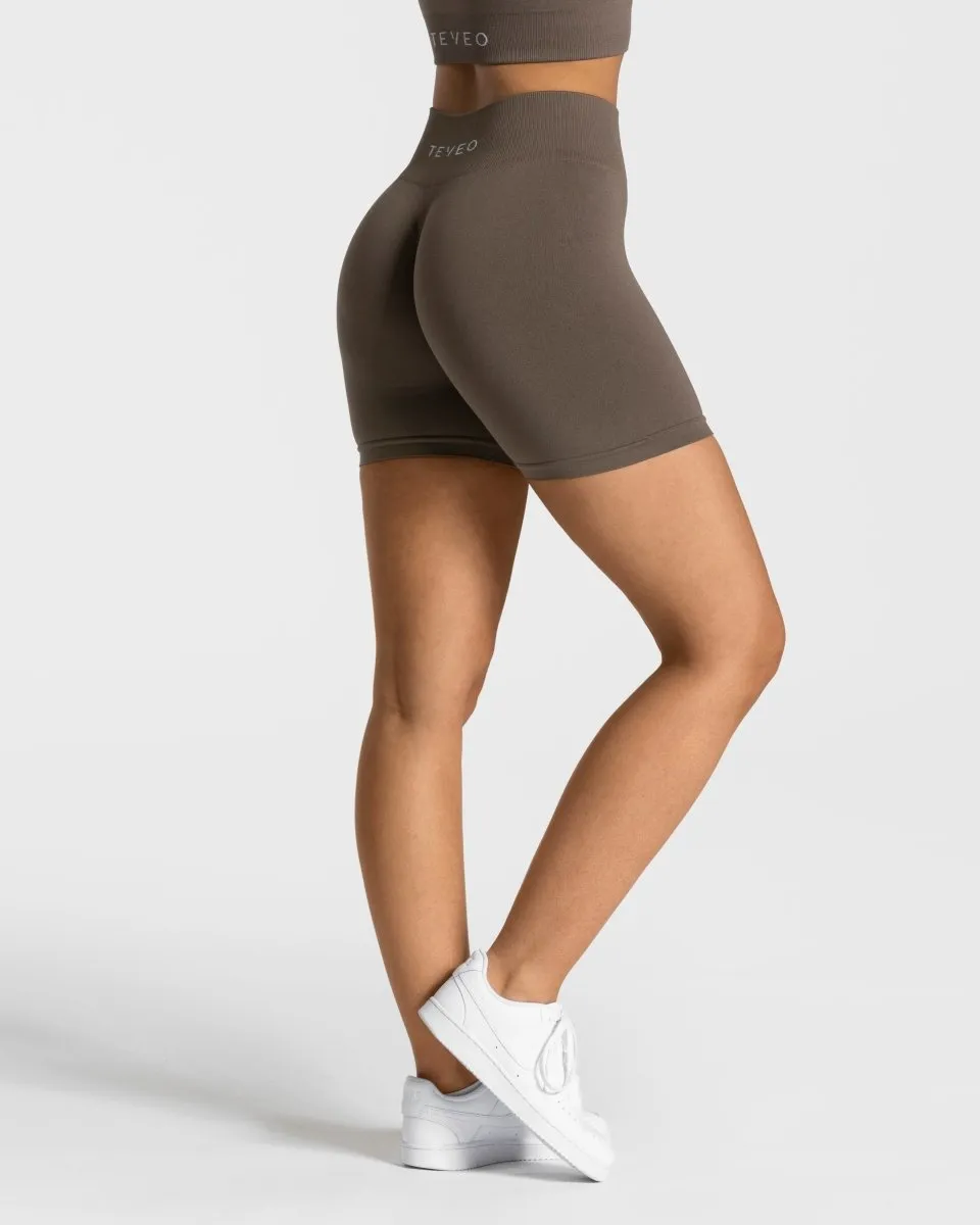 Timeless Scrunch Short "Taupe"