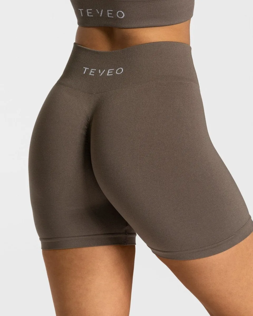 Timeless Scrunch Short "Taupe"