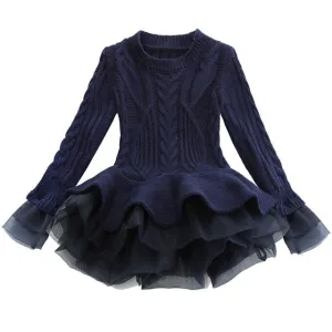 Toddler Girl Ribbed Knit Sweater Dress