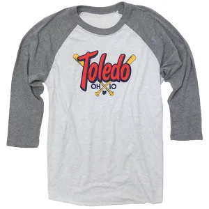 Toledo Crossed Bats Raglan (Discontinued)