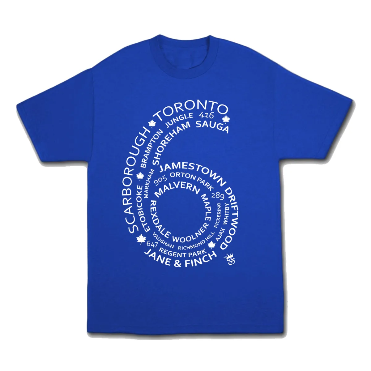 TORONTO 6 SIDE T-SHIRT (ROYAL BLUE)