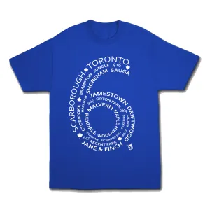 TORONTO 6 SIDE T-SHIRT (ROYAL BLUE)