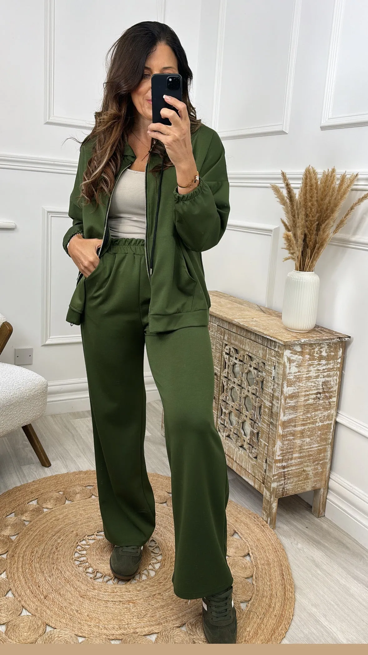 Torry Green Dropped Shoulder Zipper