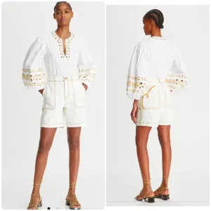 Tory Burch Denim Shorts.