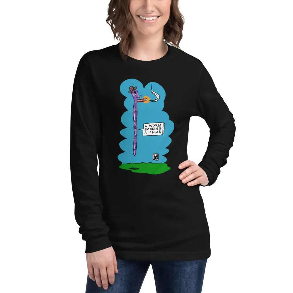 Treasures and Pleasures - Worm - Lebo Ladies Long Sleeve Tee