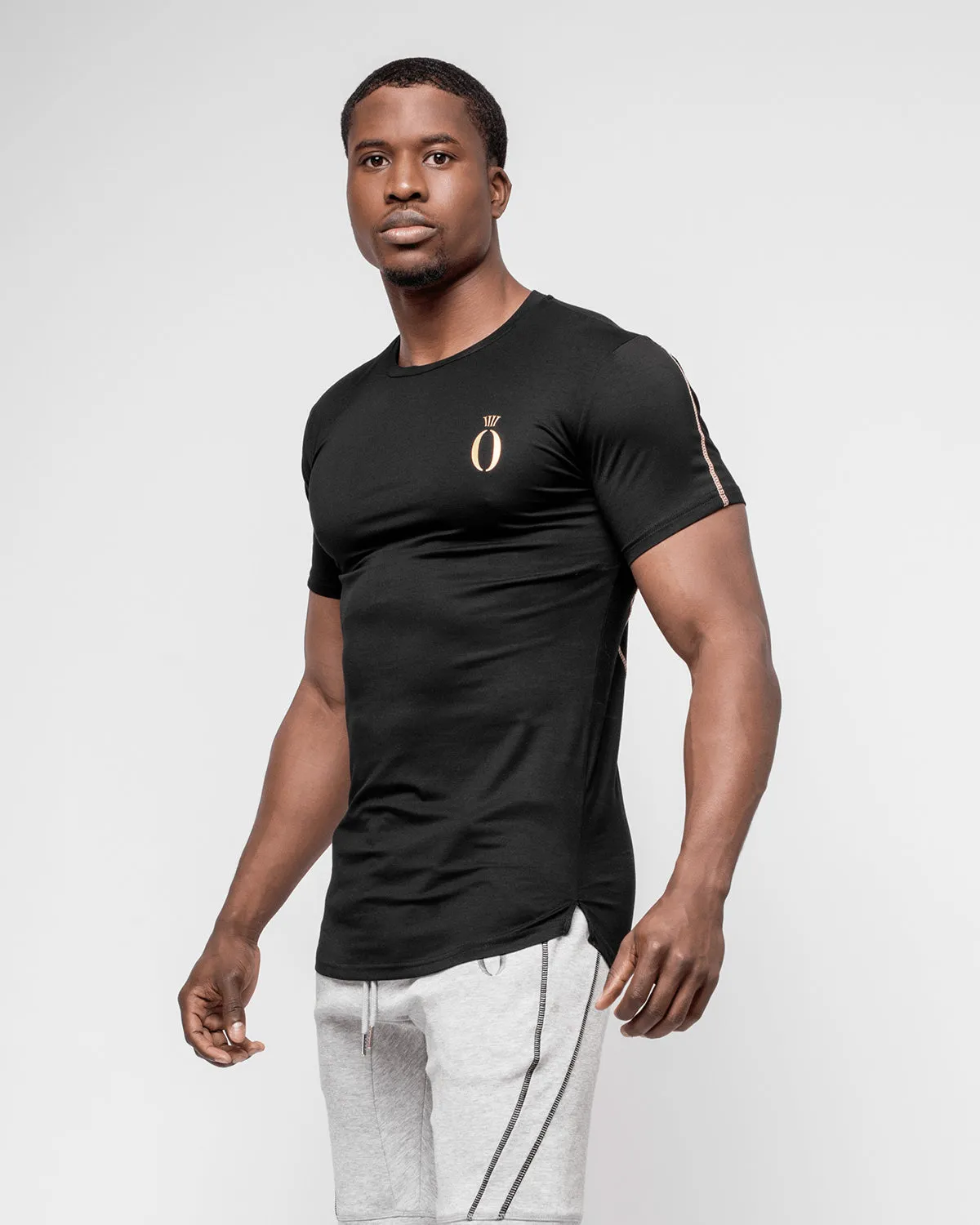 Tri Tee Black & Gold