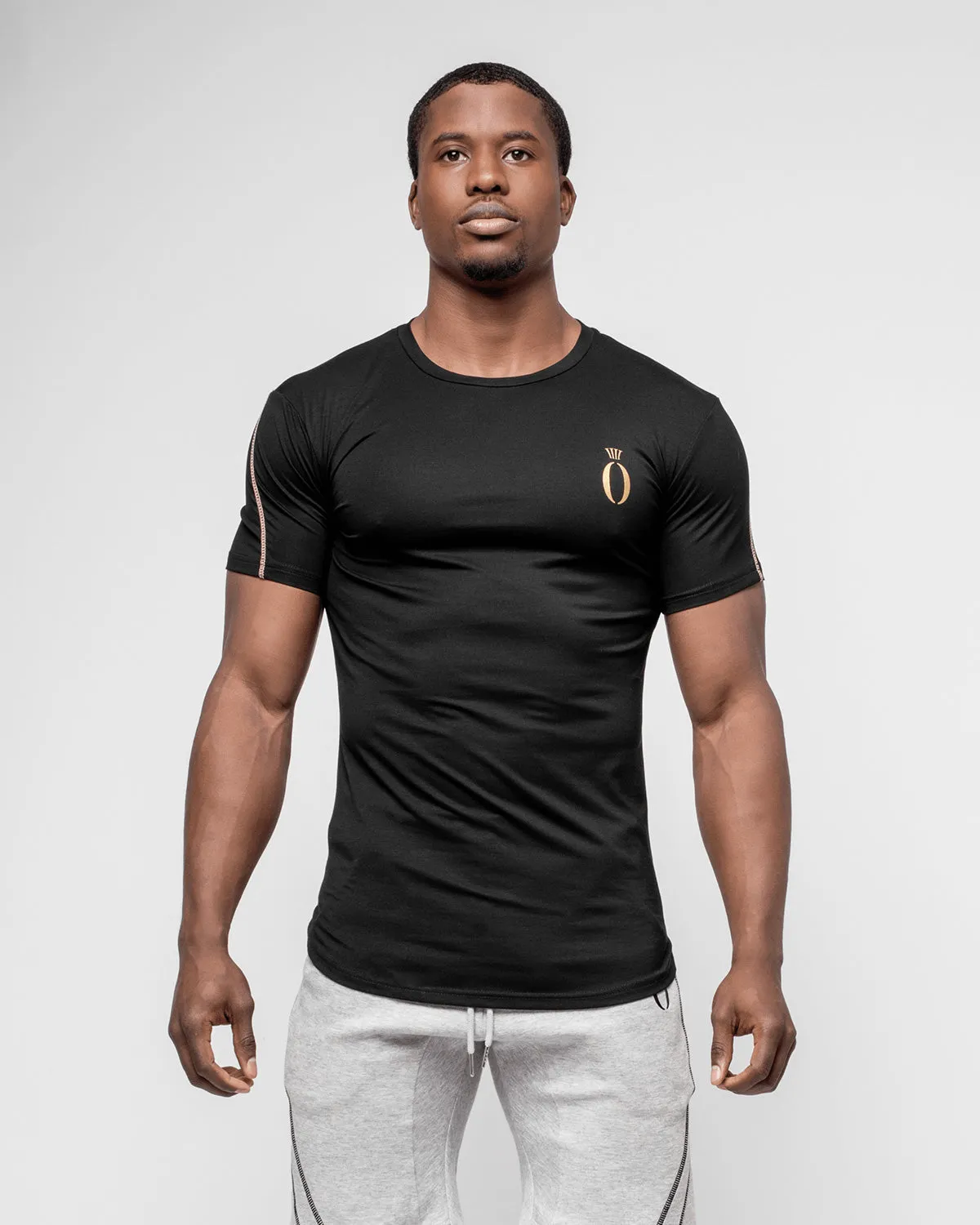 Tri Tee Black & Gold
