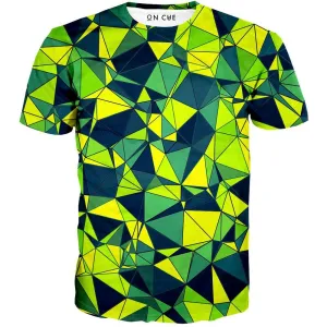 Triangles In Green Shades T-Shirt