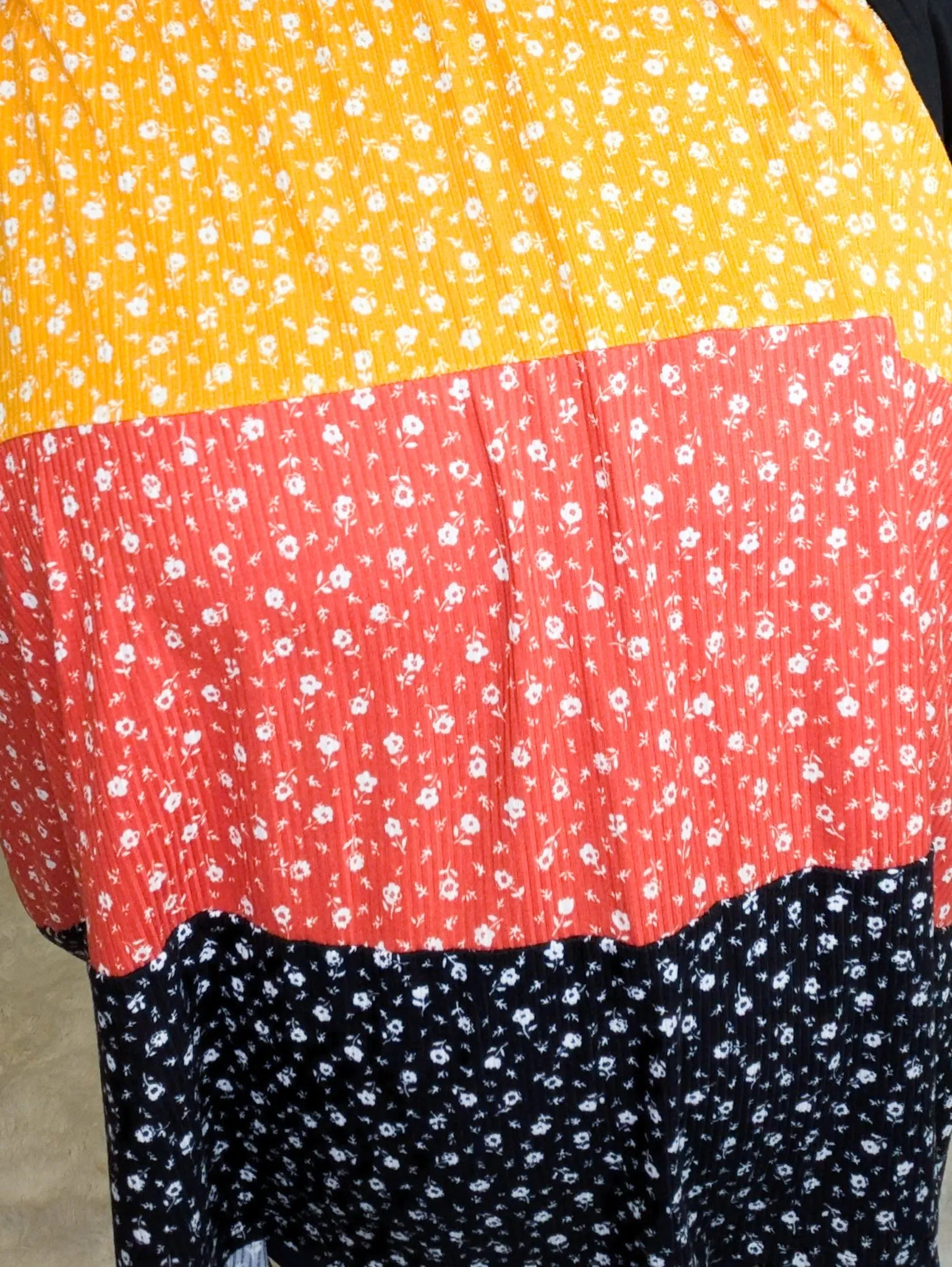 Trisha Tiered Babydoll Dress in Fall Florals