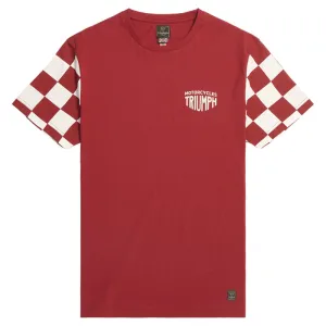 Triumph Preston T-Shirt Red / Bone