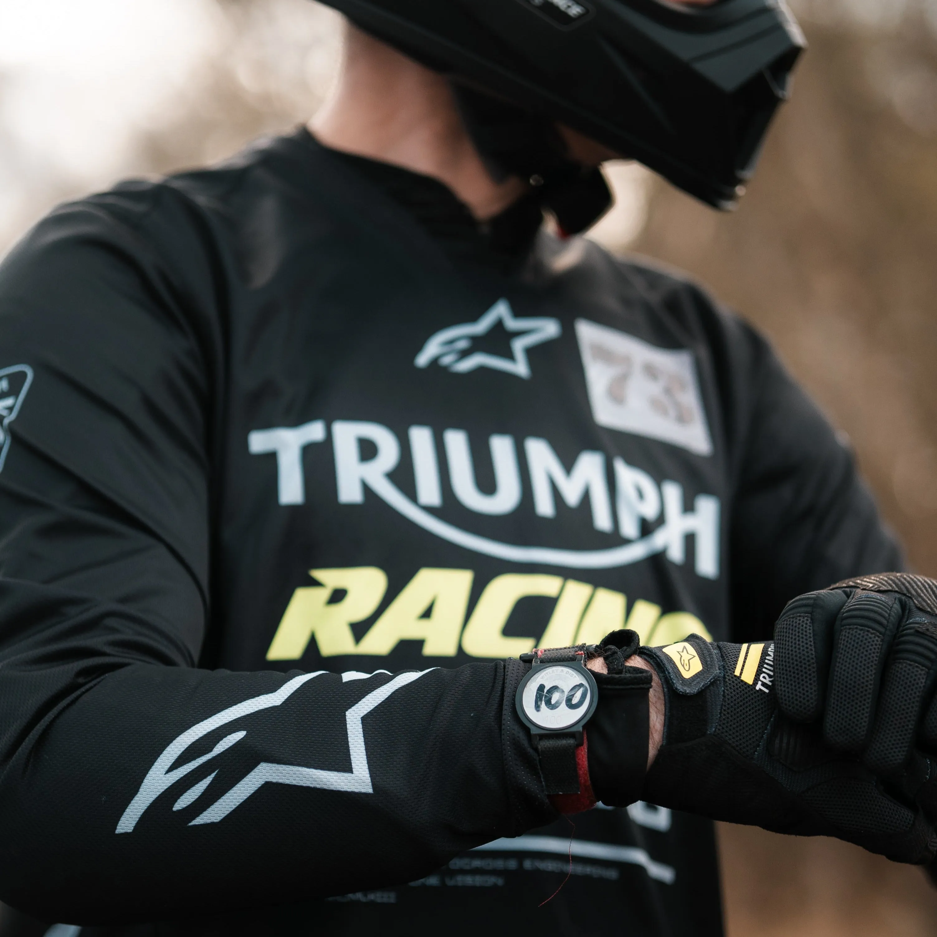 Triumph X Alpinestars Racer Graphite MX Jersey
