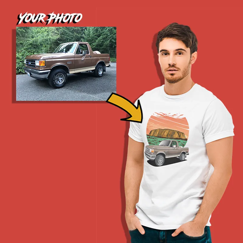 Trucks | Custom Print for Men | Fitted T-shirt