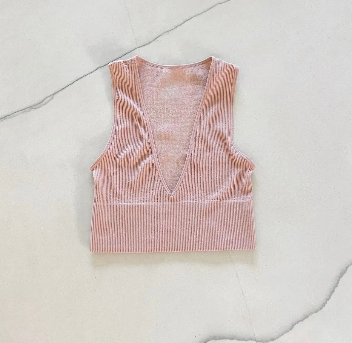 Truth Or Bare V-Neck Crop Top