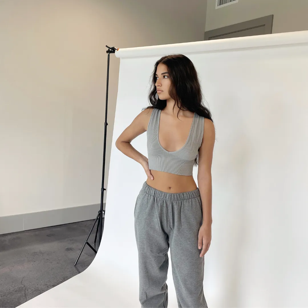 Truth Or Bare V-Neck Crop Top