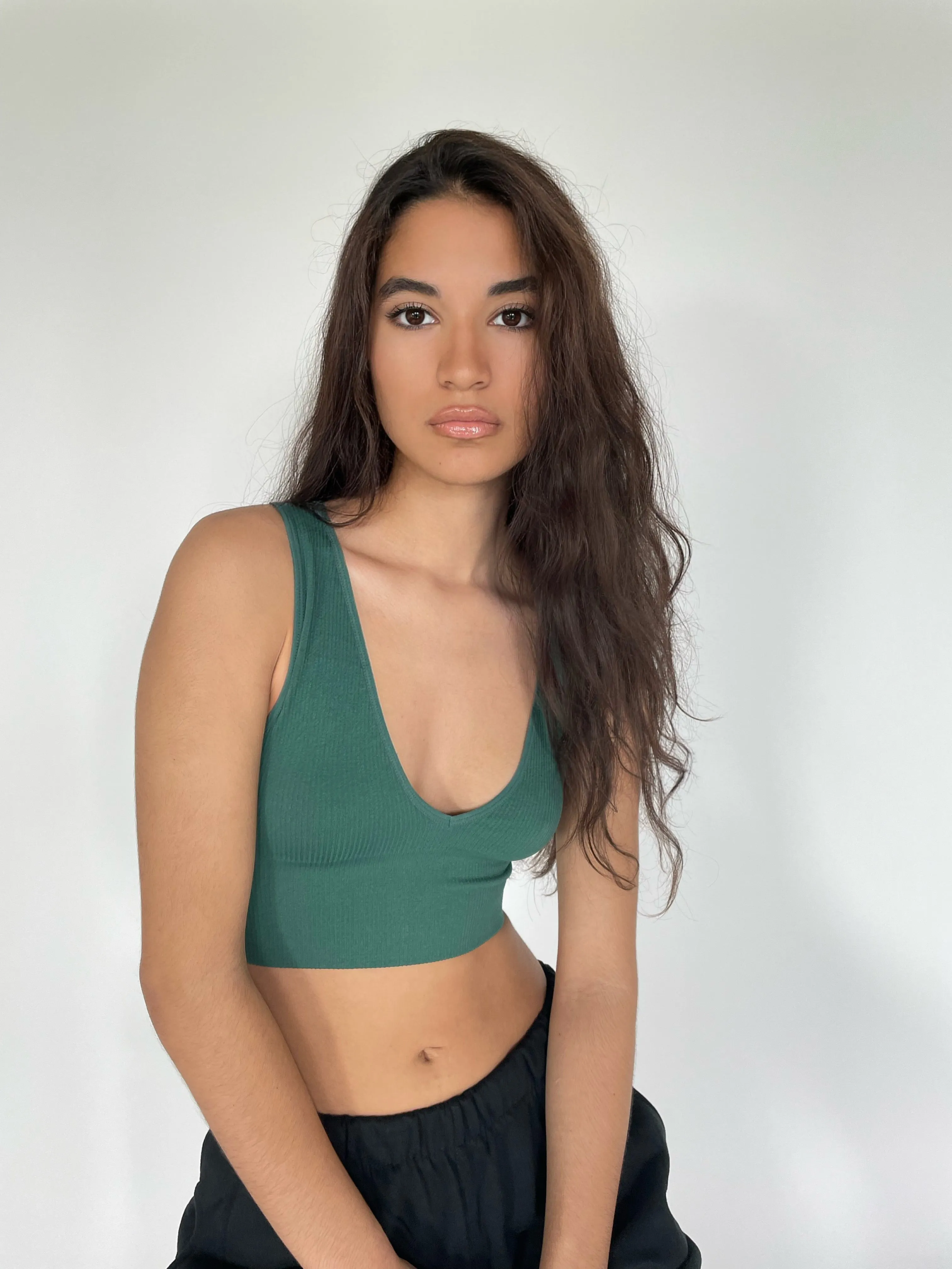 Truth Or Bare V-Neck Crop Top