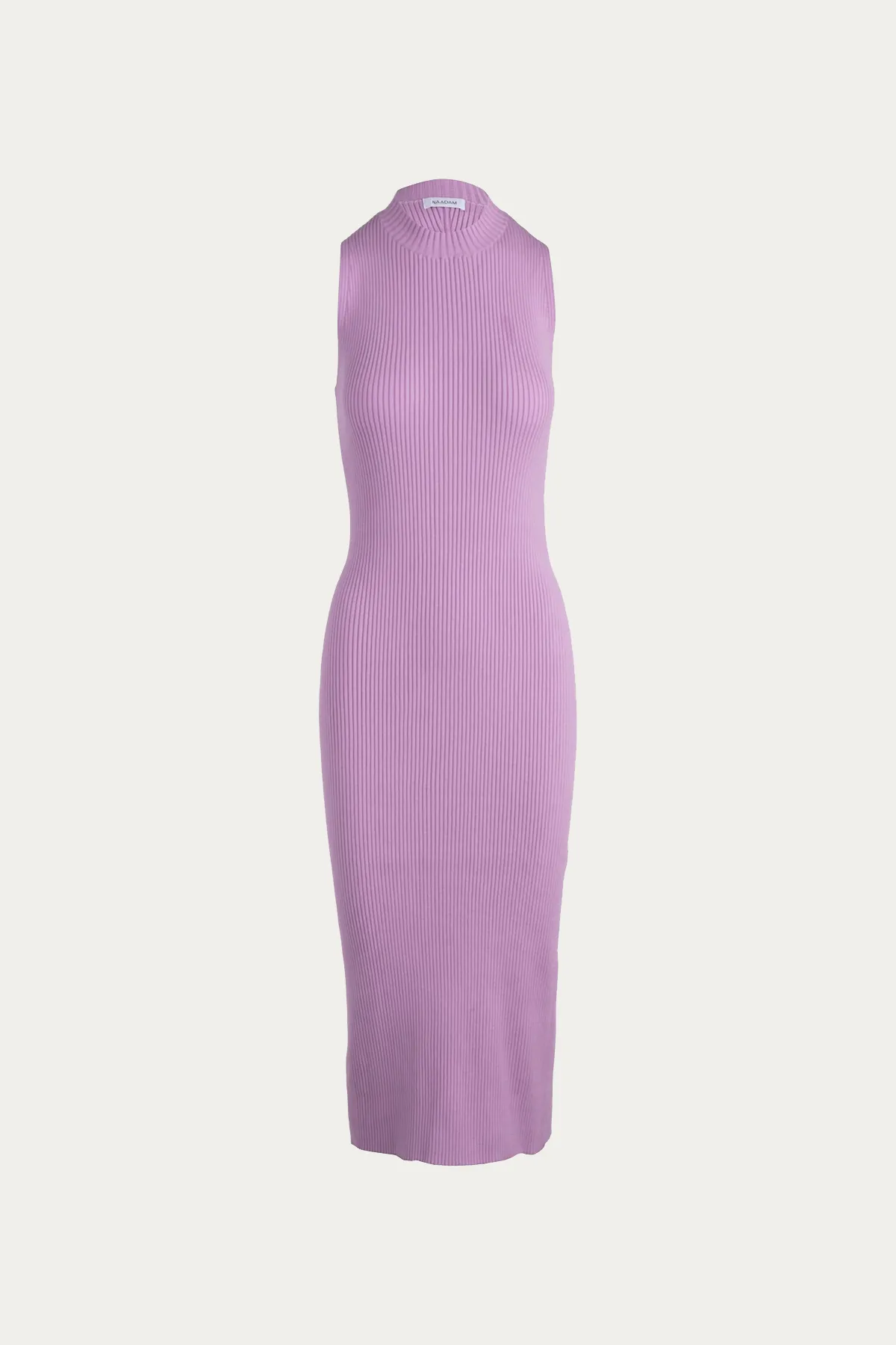 TWISTED BACK RIBBED DRESS