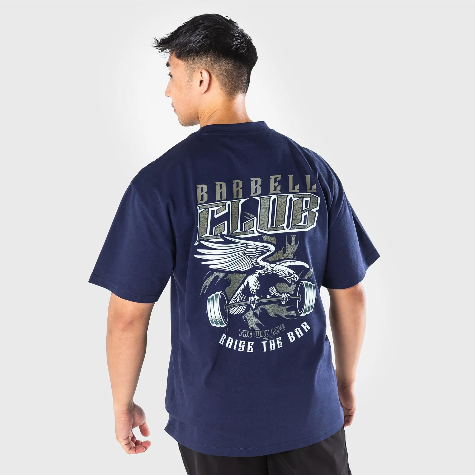 TWL - LIFESTYLE OVERSIZED T-SHIRT - BARBELL CLUB - EAGLE/MIDNIGHT NAVY