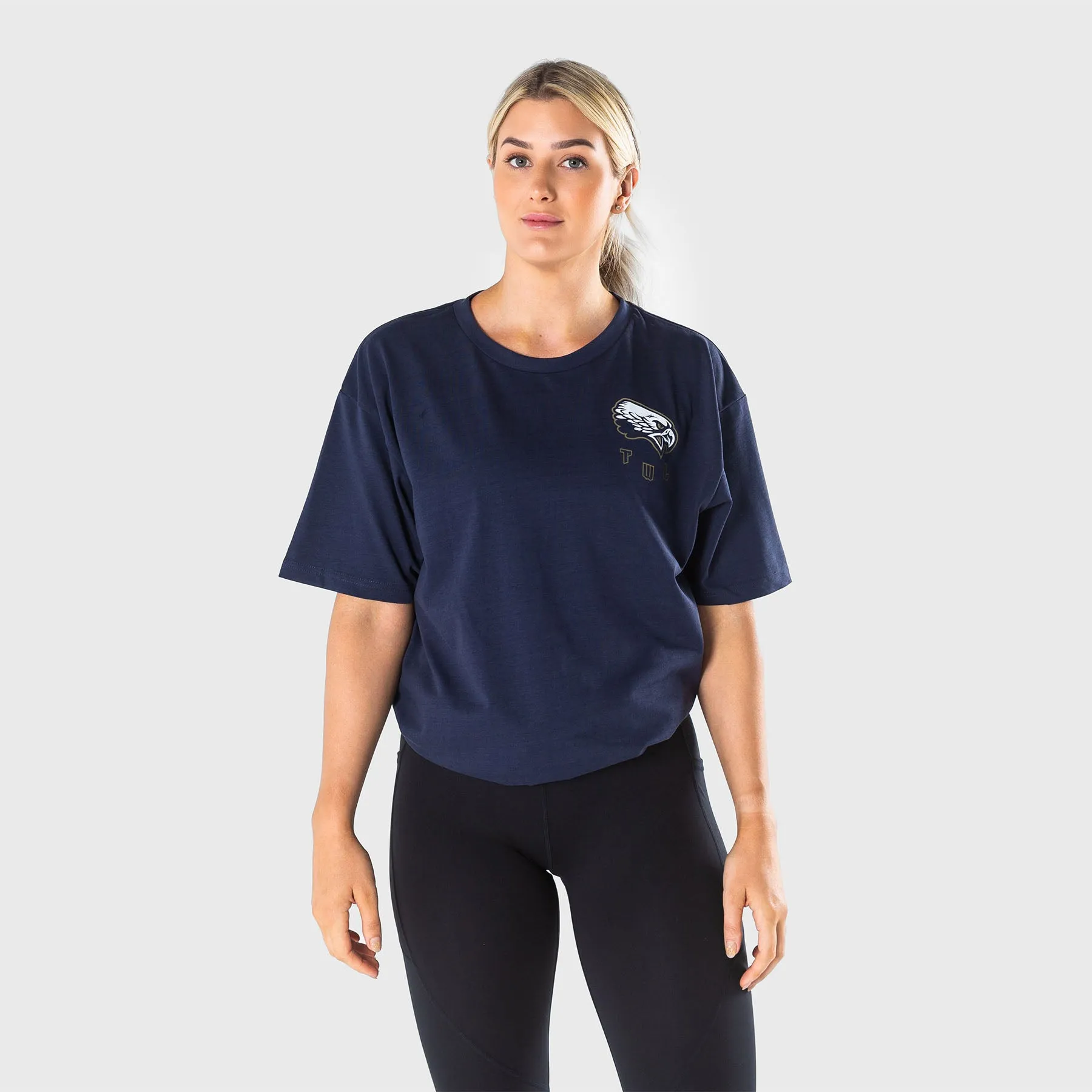 TWL - LIFESTYLE OVERSIZED T-SHIRT - BARBELL CLUB - EAGLE/MIDNIGHT NAVY