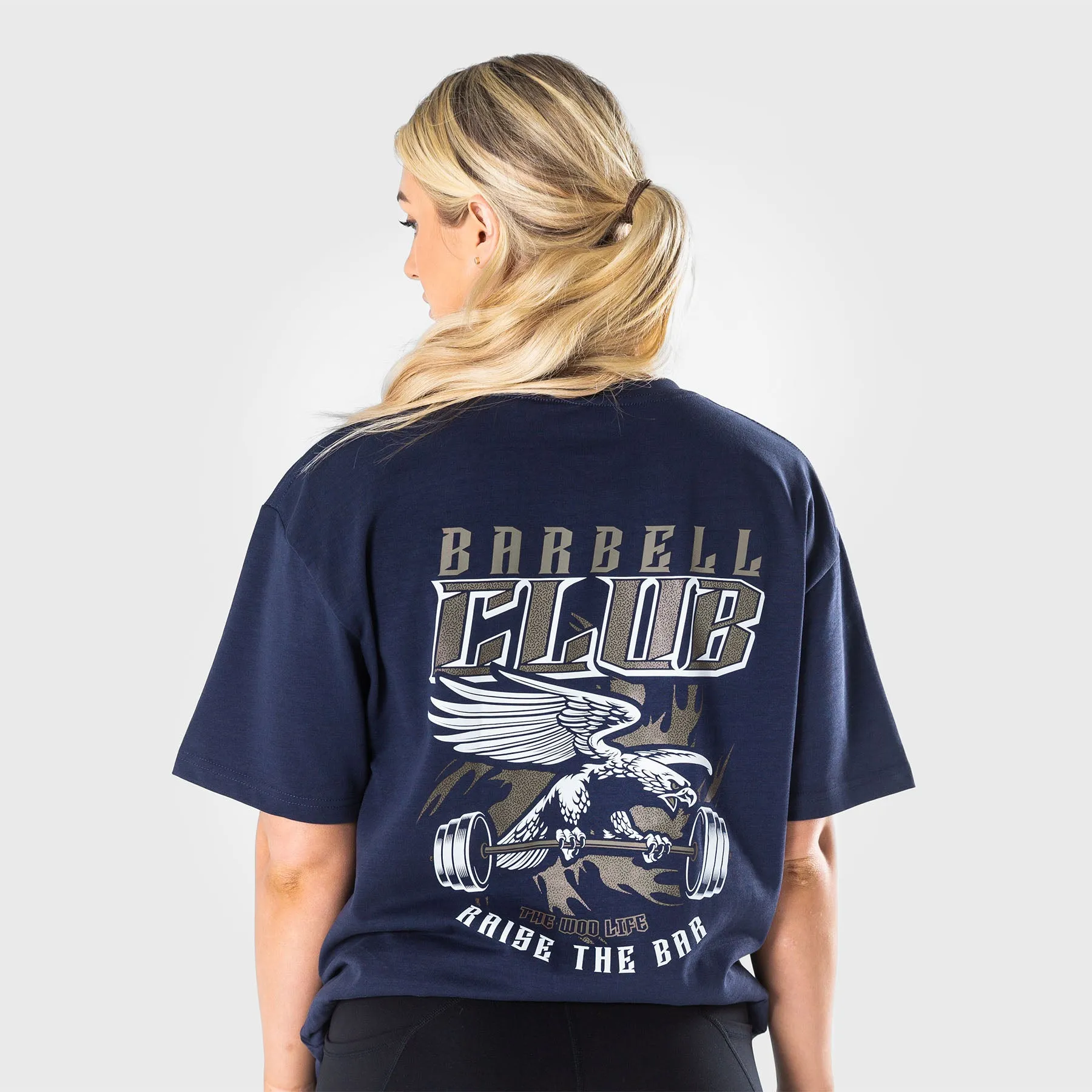 TWL - LIFESTYLE OVERSIZED T-SHIRT - BARBELL CLUB - EAGLE/MIDNIGHT NAVY