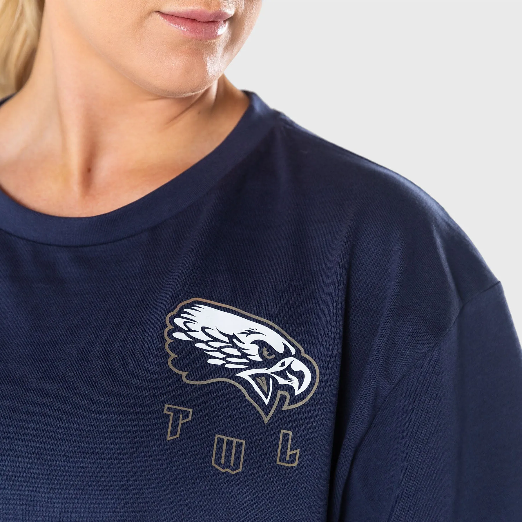 TWL - LIFESTYLE OVERSIZED T-SHIRT - BARBELL CLUB - EAGLE/MIDNIGHT NAVY
