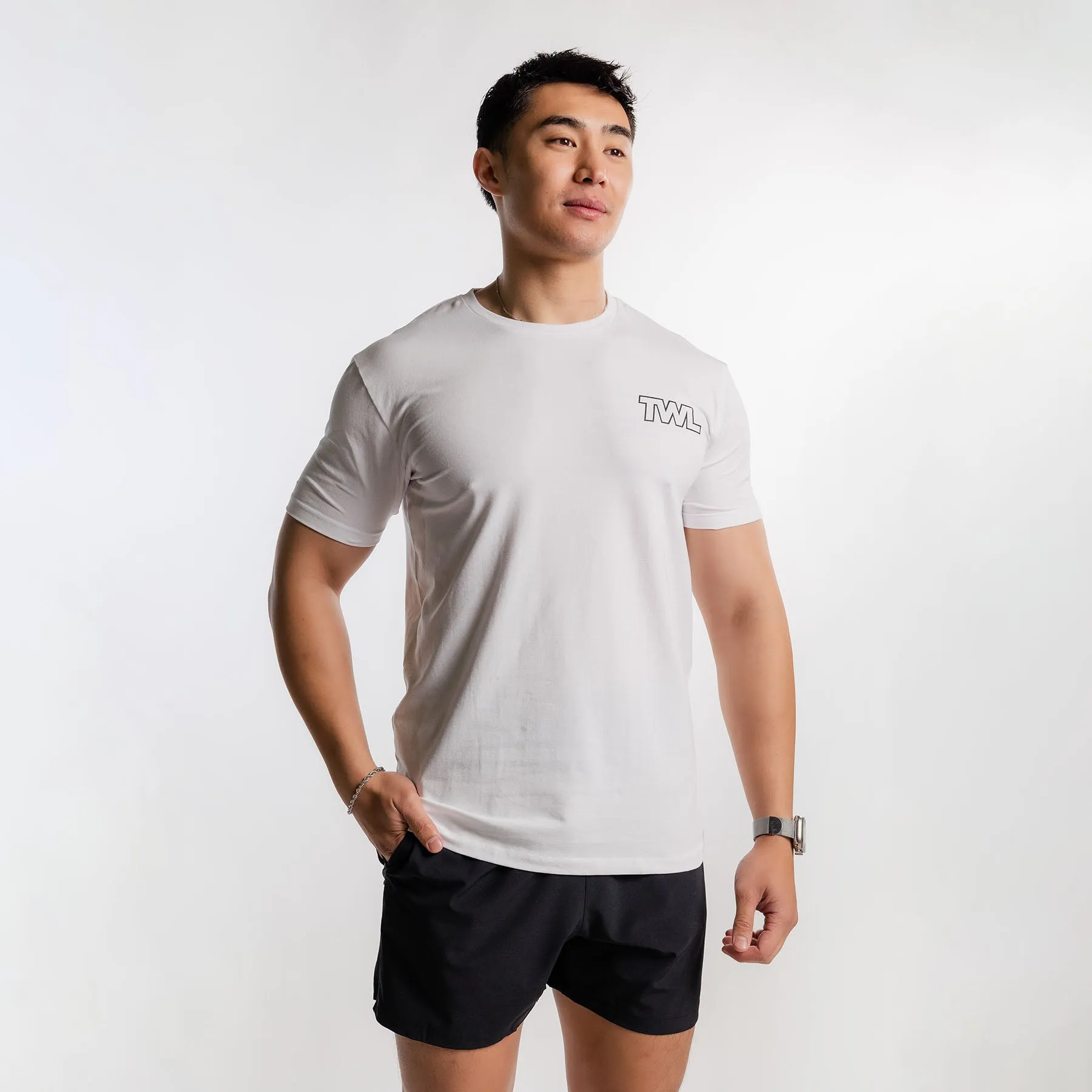 TWL - MEN'S EVERYDAY T-SHIRT - ATHLETE ICON - WHITE