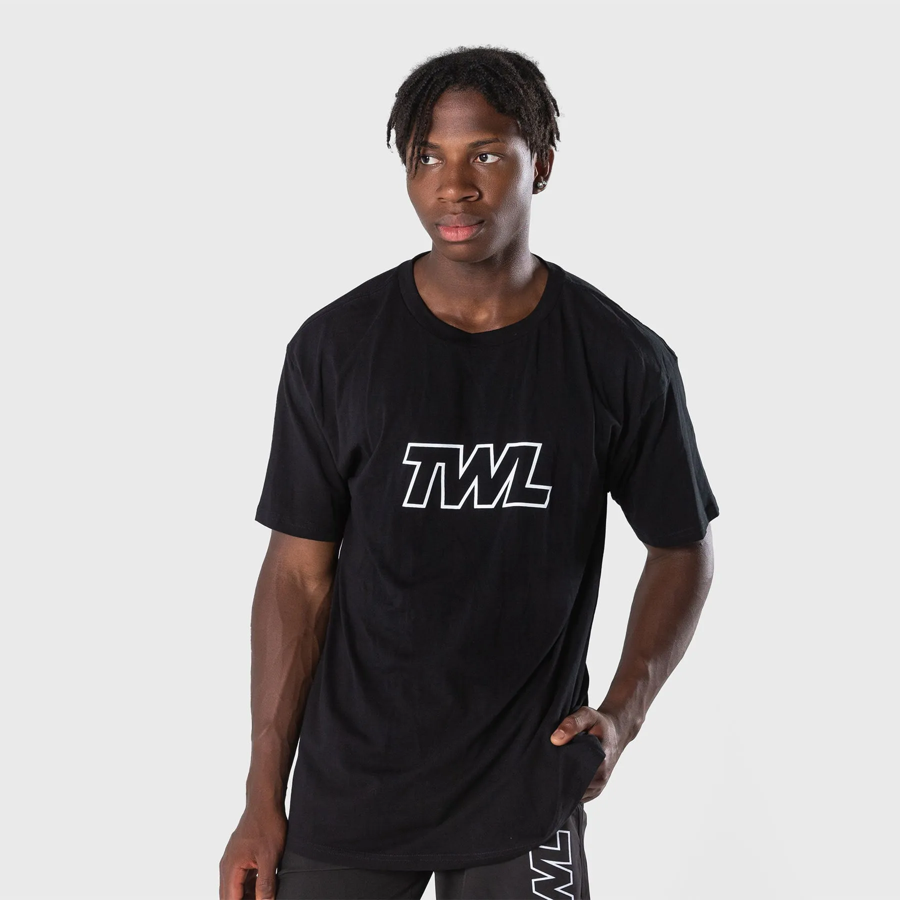 TWL - OVERSIZED T-SHIRT - ATHLETE/BLACK/WHITE