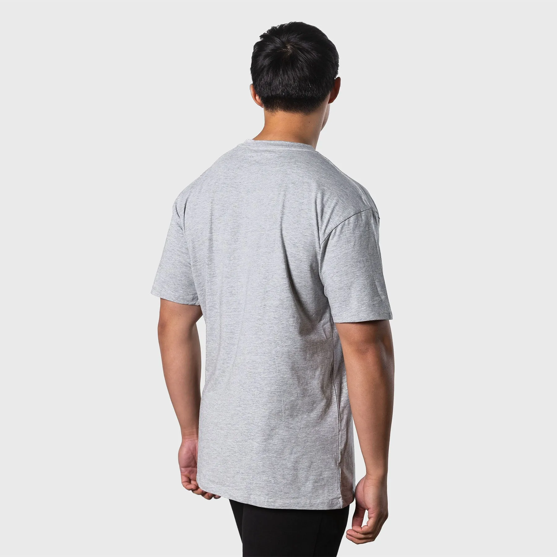 TWL - OVERSIZED T-SHIRT - LIGHT GREY MARL/BLACK