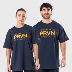 TWL - OVERSIZED T-SHIRT - PRVN - MIDNIGHT NAVY/FIRE