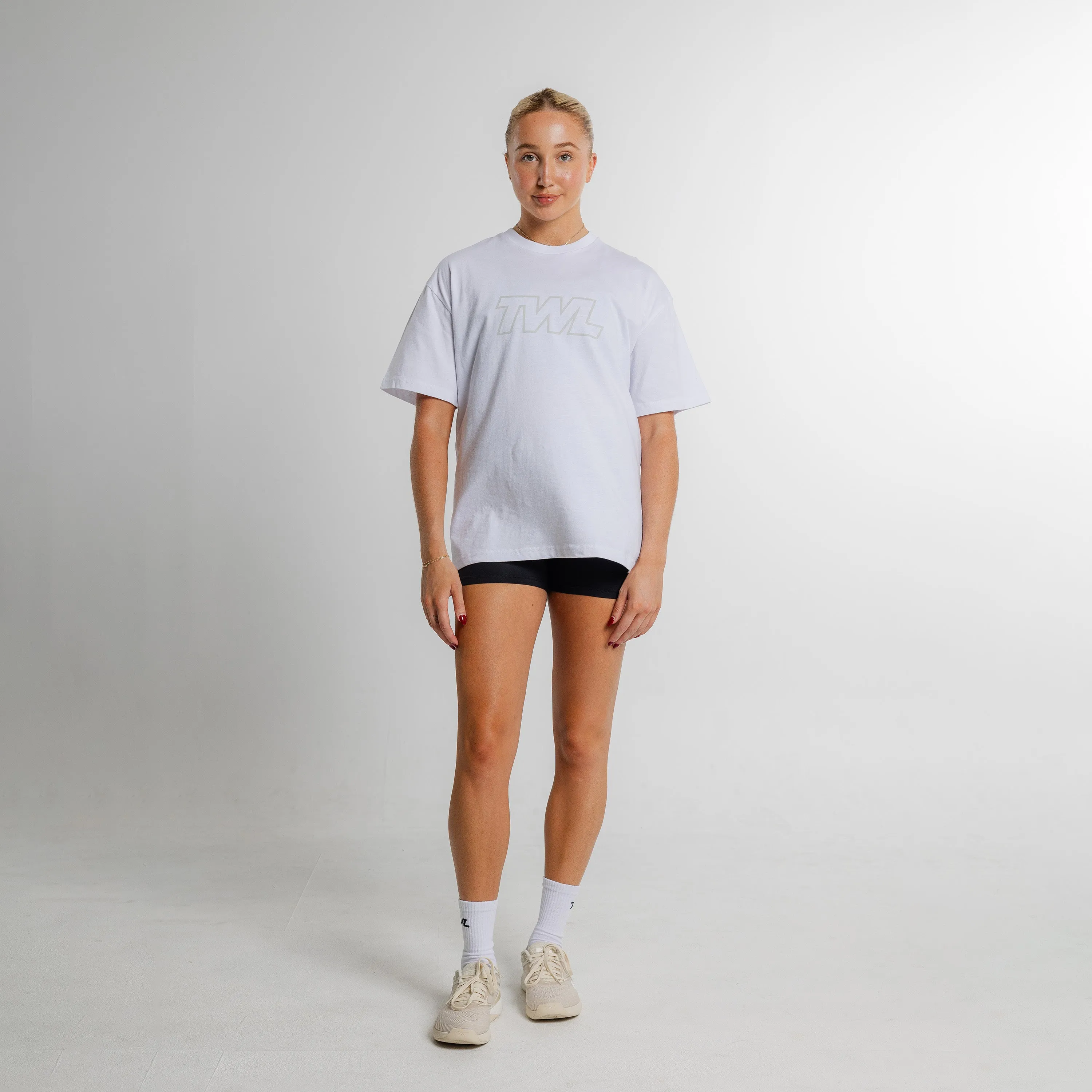 TWL - OVERSIZED TRAINING T-SHIRT - ATHLETE - WHITE