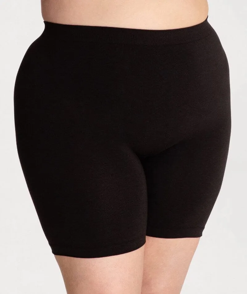 Underbliss Seamless Bamboo Blend Anti-Chafing Shorts - Black