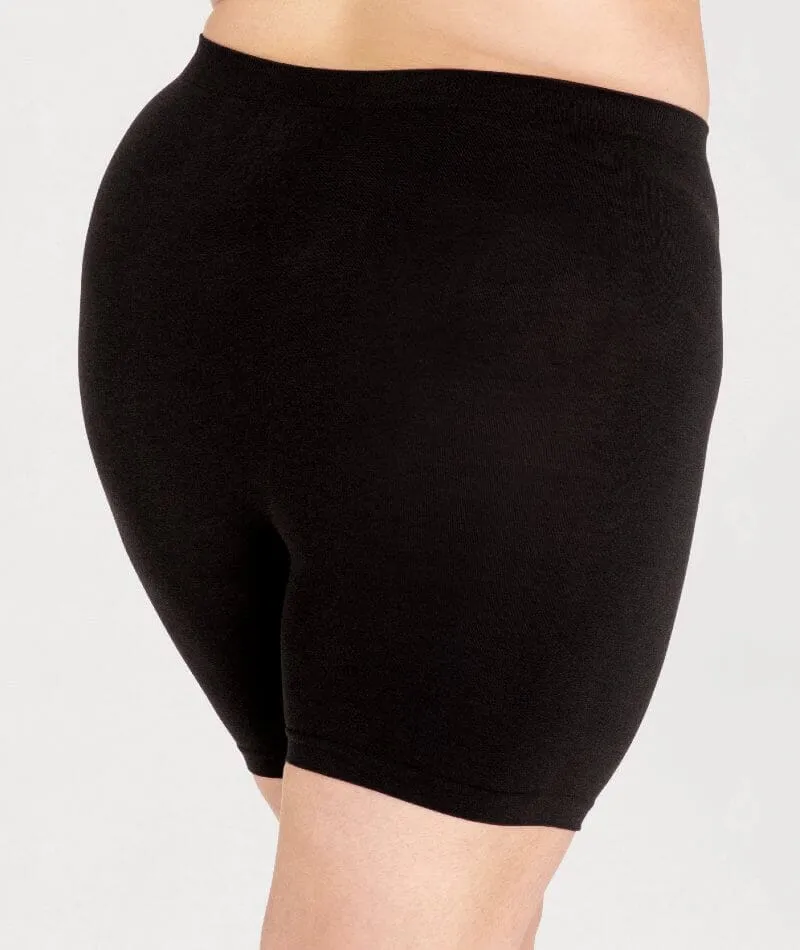 Underbliss Seamless Bamboo Blend Anti-Chafing Shorts - Black