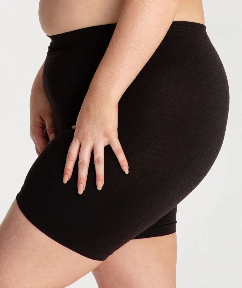 Underbliss Seamless Bamboo Blend Anti-Chafing Shorts - Black
