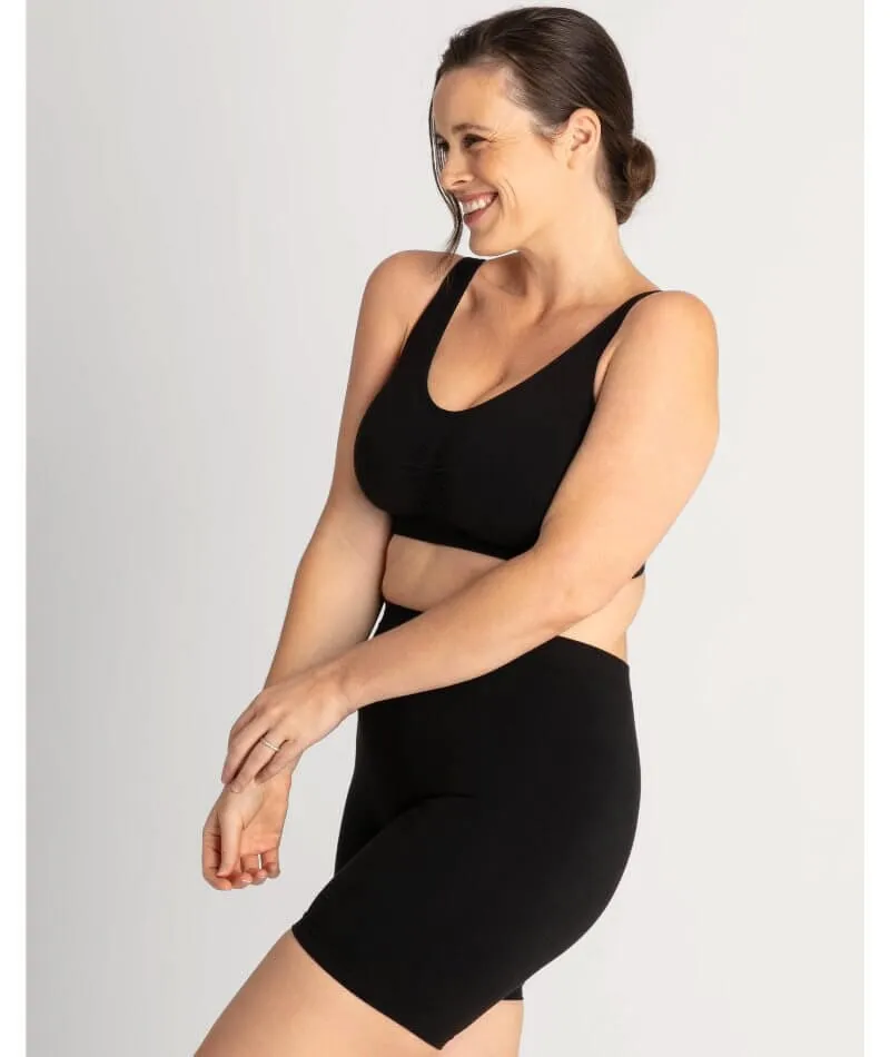Underbliss Seamless Bamboo Blend Anti-Chafing Shorts - Black