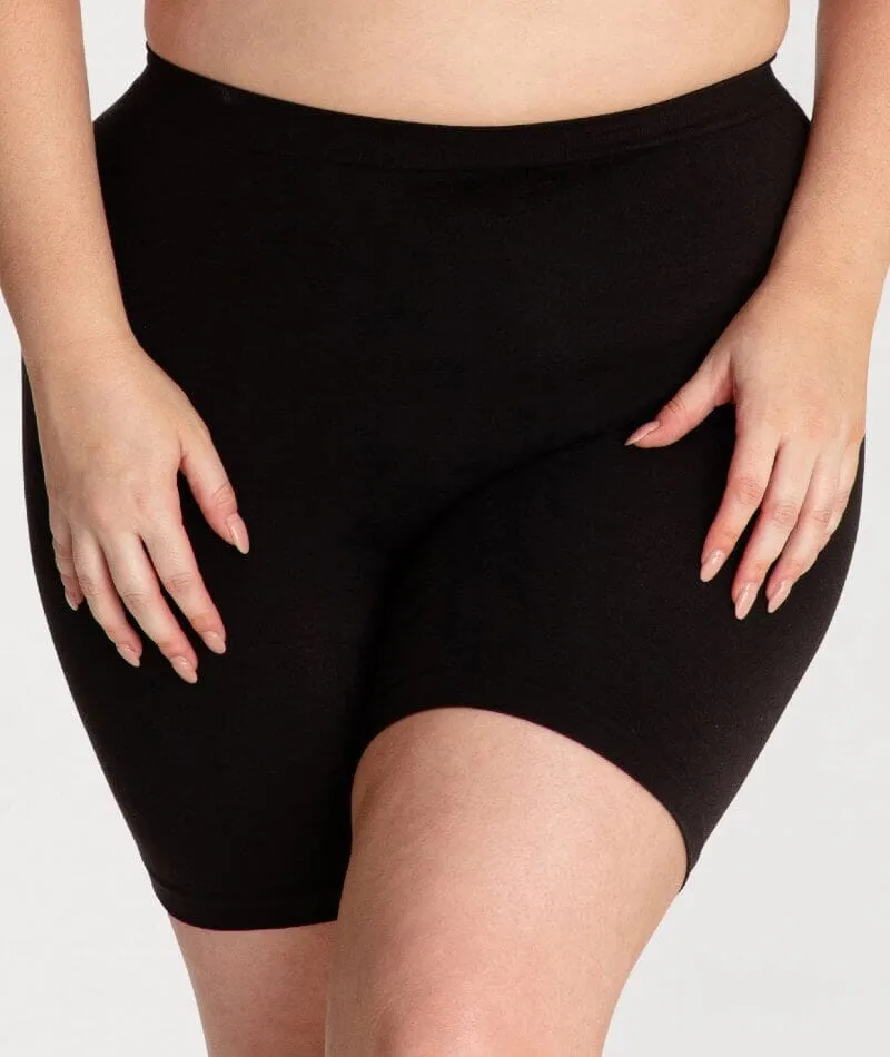 Underbliss Seamless Bamboo Blend Anti-Chafing Shorts - Black