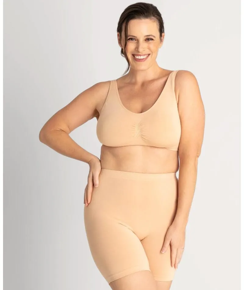 Underbliss Seamless Bamboo Blend Anti-Chafing Shorts - Frappe