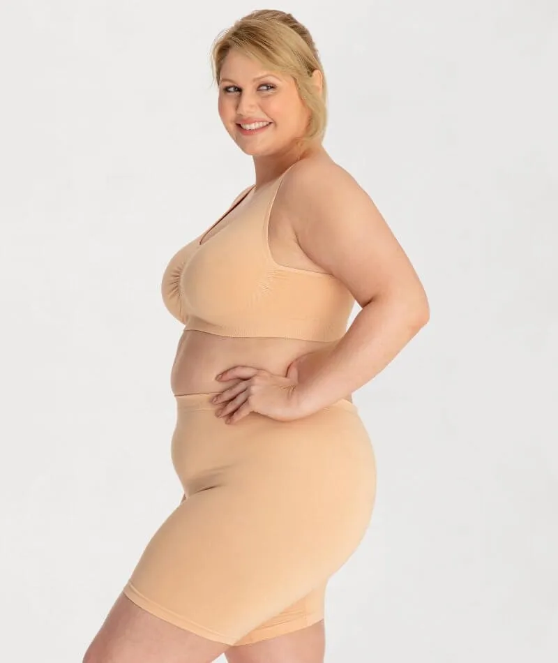Underbliss Seamless Bamboo Blend Anti-Chafing Shorts - Frappe